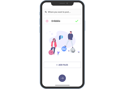 Dribbble first post