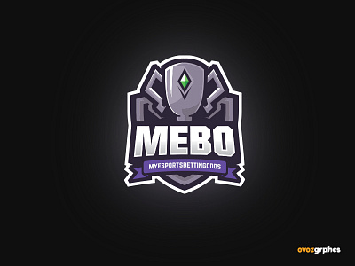 Mebo Esports Logo cup esports flat illustration inspiration layered logo medal sports