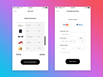 Daily UI Challenge #002 - Checkout Form