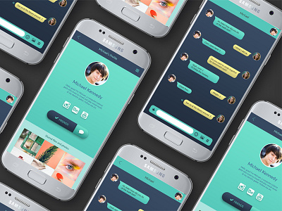 Daily UI challenge #013 - Direct Messaging app daily ui daily ui challenge direct messaging message mobile app photo sharing ui challenge ui design user interface web design