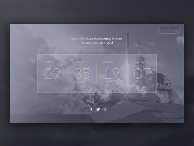 Daily UI challenge #014 - Countdown countdown daily ui daily ui challenge ui design user interface web page webdesign