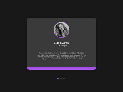 Daily UI #039 - Testimonials daily ui daily ui challenge dark ui mobile app testimonial ui ui challenge ui design user interface user interface design web design webpage