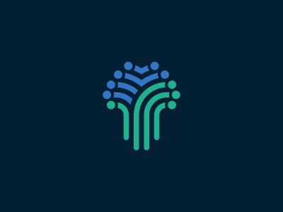 Connect the Dots logo line dots tree system order branch mark