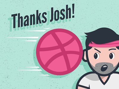 Thanks Josh! basketball beard debut face headband speed sweatband t shirt