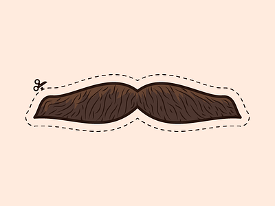 Cutout Mustache cutout fluffy hairy luxurious mustache sensual sexy