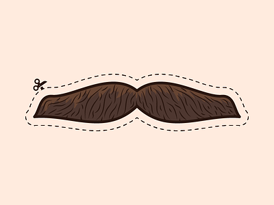 Cutout Mustache