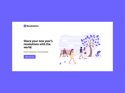 Resolutions - Landing Page