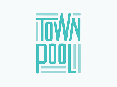 Town Pool branding logo