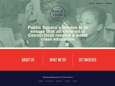 Ps Homepage non profit parallax responsive web design