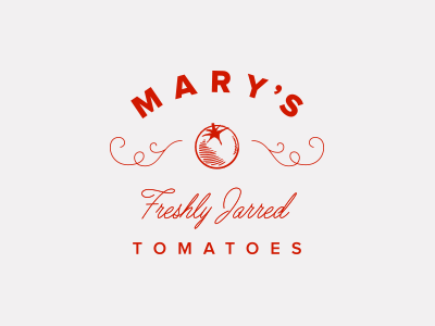 Marys food italian logo