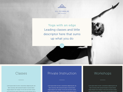 Jill Schwalbe Web Design instruction responsive scrolling web design yoga