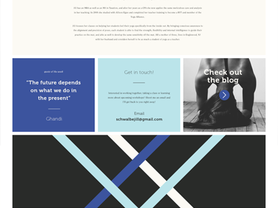 Jill Web 2 yoga instruction web design scrolling responsive