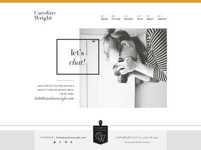 Cw Contact web design food styling