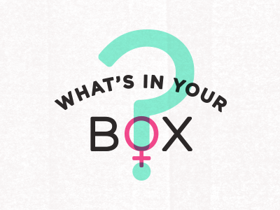 What's In Your Box? branding logo women campaign health