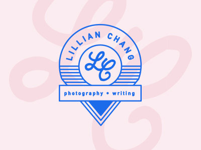 Lillian Chang monogram logo travel writing photography badge