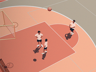your game your rules basketball charachter character design flat game graphic illustration illustrator isometric life vector