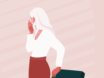 Moment app charachter character color design fashion flat graphic illustration illustrator love vector web woman