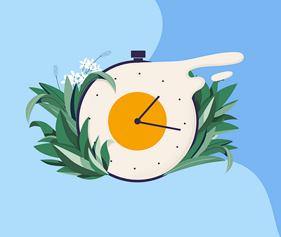 time goes by app branding charachter character color design fashion flat graphic illustration illustrator love ui ux vector web