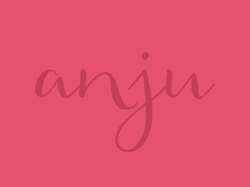 Anju lettering