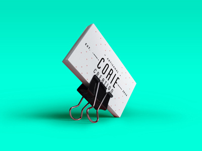 Creation Corie branding business card