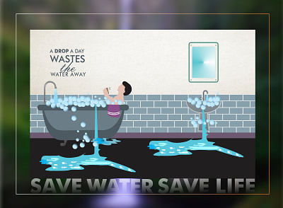 Save Water branding dribbble icon illustration illustrator instagram png save life save water saved vector