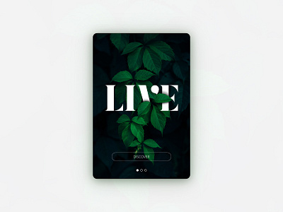 Live app ui concept
