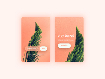 Plant App Subscription Page Concept