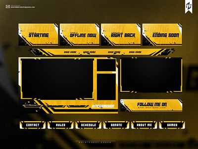 Yellow Rust Twitch Layout by OnoCreative on Dribbble