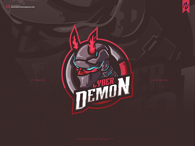 CYBER DEMON E SPORTS LOGO