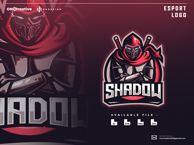 SHADOW E SPORTS LOGO badge clean design digital esports games graphic illustration illustrations illustrator layout logo logo design market mascot sports stream