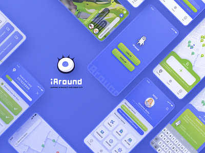 UI Design for iAround security app ui