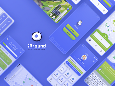 UI Design for iAround security app ui