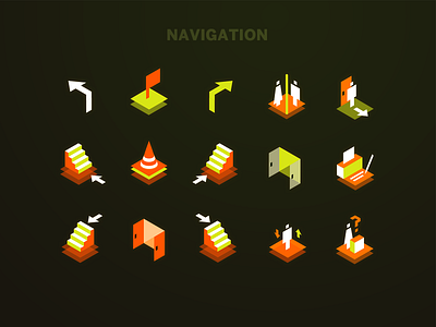 Navigation Icon dark ui direction icon design iconography navigation ui