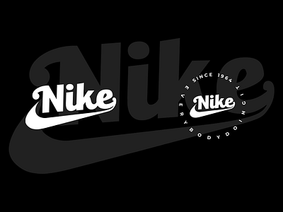 Nike Logo Vintage redesign awesome branding design fashion logo simple typography ui ux vector