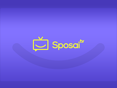 "Sposai" logo design awesome branding colorful design designer graphic design grid icon logo logotype positive simple smile tv vector