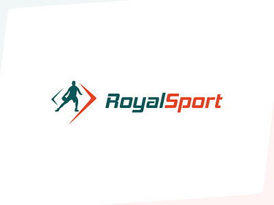 Royal Sport logo. blue branding eshop graphic design logo nice orange outfit royal simple sport sportswear style surrealism