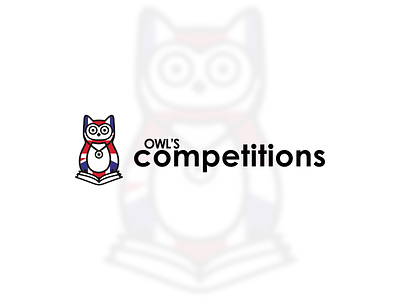 Owl's competitions. awesome branding champion competitive design diligently english graphic design illustration logo owl print simple smart ui vector web