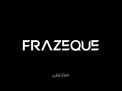 Frazeque. brand creator deep design frazeque graphic design inspiration logo media modern print simple social stylized thoughts typography web writer