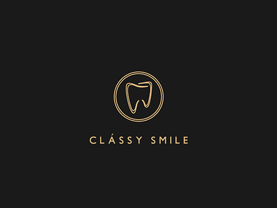 Classysmile Logo dentist elegant logo
