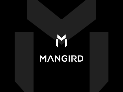 Mangird awesome branding design it logo programmers robot simple specialists vector