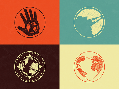 Traveling and Mission Badges badge illustrator logos mission service trips