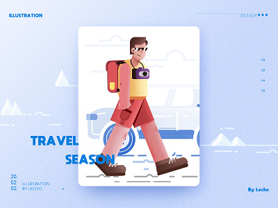 travel season design illustration 插图 设计