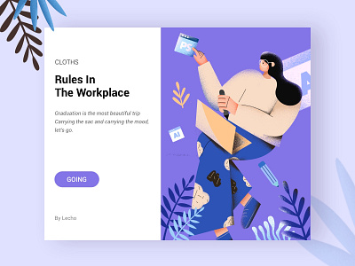 Rules In The Workplace design ui web 插图 设计