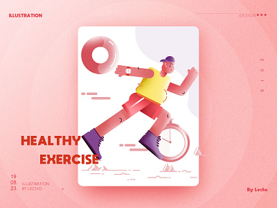 Healthy exercise design illustration ui 插图 设计