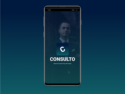 Consulto | Splash Screen android bitcoin blockchain business career foundry consultation consulting crypto cryptocurrency ffm frankfurt mobile app payment app smart contract splash screen ui ui design ux ux design uxui