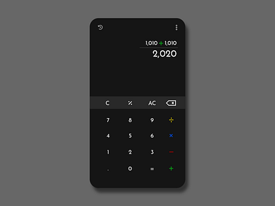 DailyUI#004 Calculator