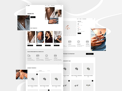 Design & Web development e-commerce jewellery 2 design figma uxui webdevelopment