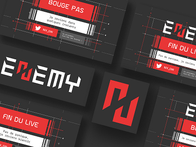Enemy brand brand and identity e sport identity logo overlays streamers streaming video games visual identity