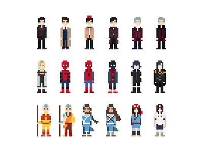Pixel Characters - Games, Movies & TV Shows
