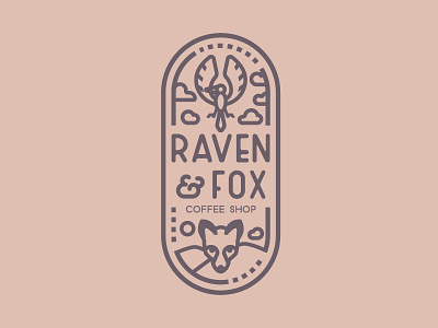 Coffee Shop // 50 Days, 50 Logos branding challenge coffee coffee shop design fox graphism letter lettering logo logo a day logo animal logo design logo design concept nature raven typogaphy vector